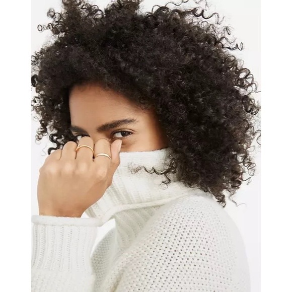 Madewell cream turtleneck knit sweater - Picture 2 of 9